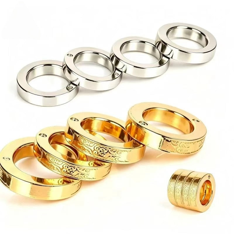 Stainless steel folding four-finger glass breaker